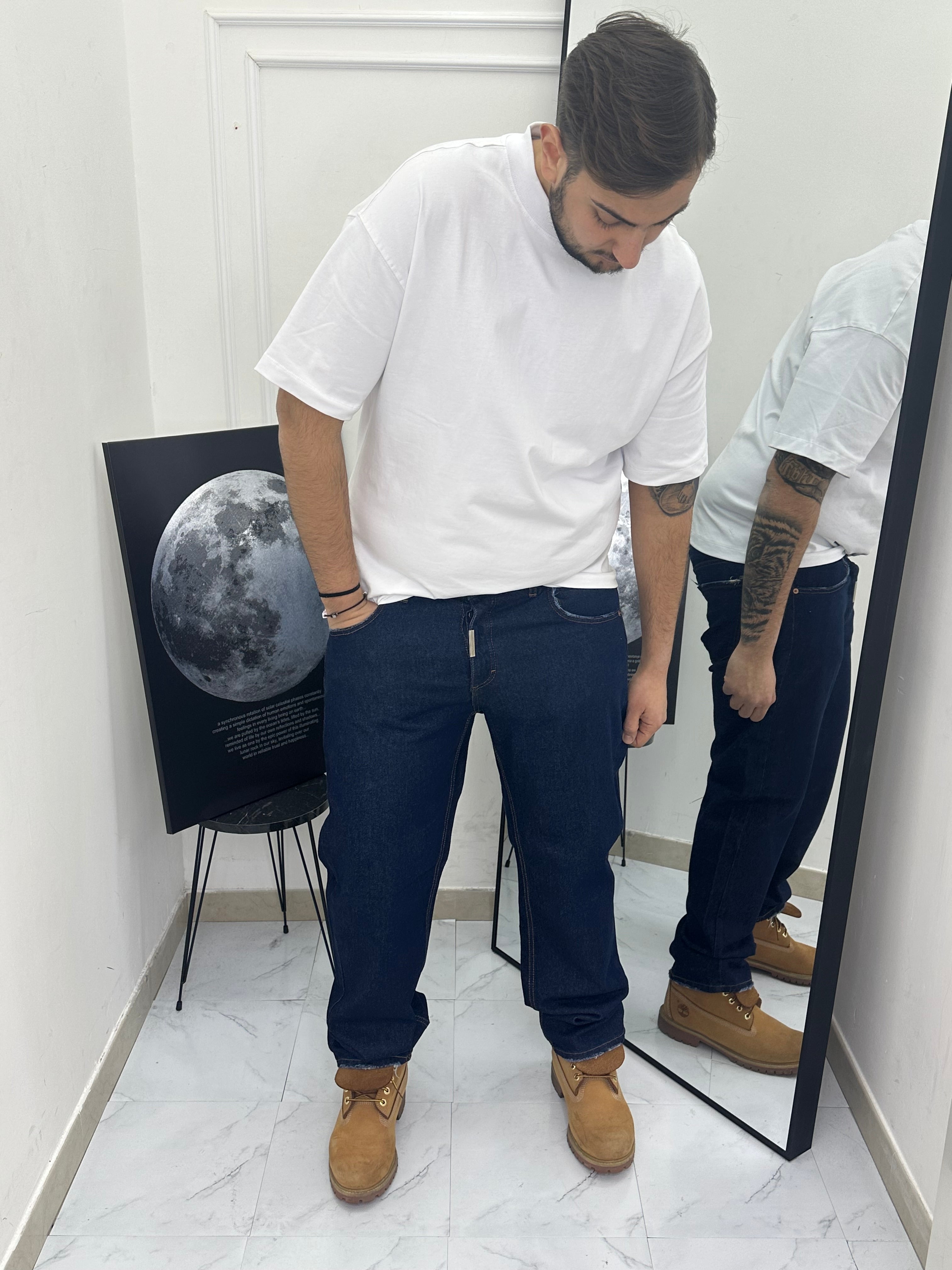 Jeans baggy blu scuro