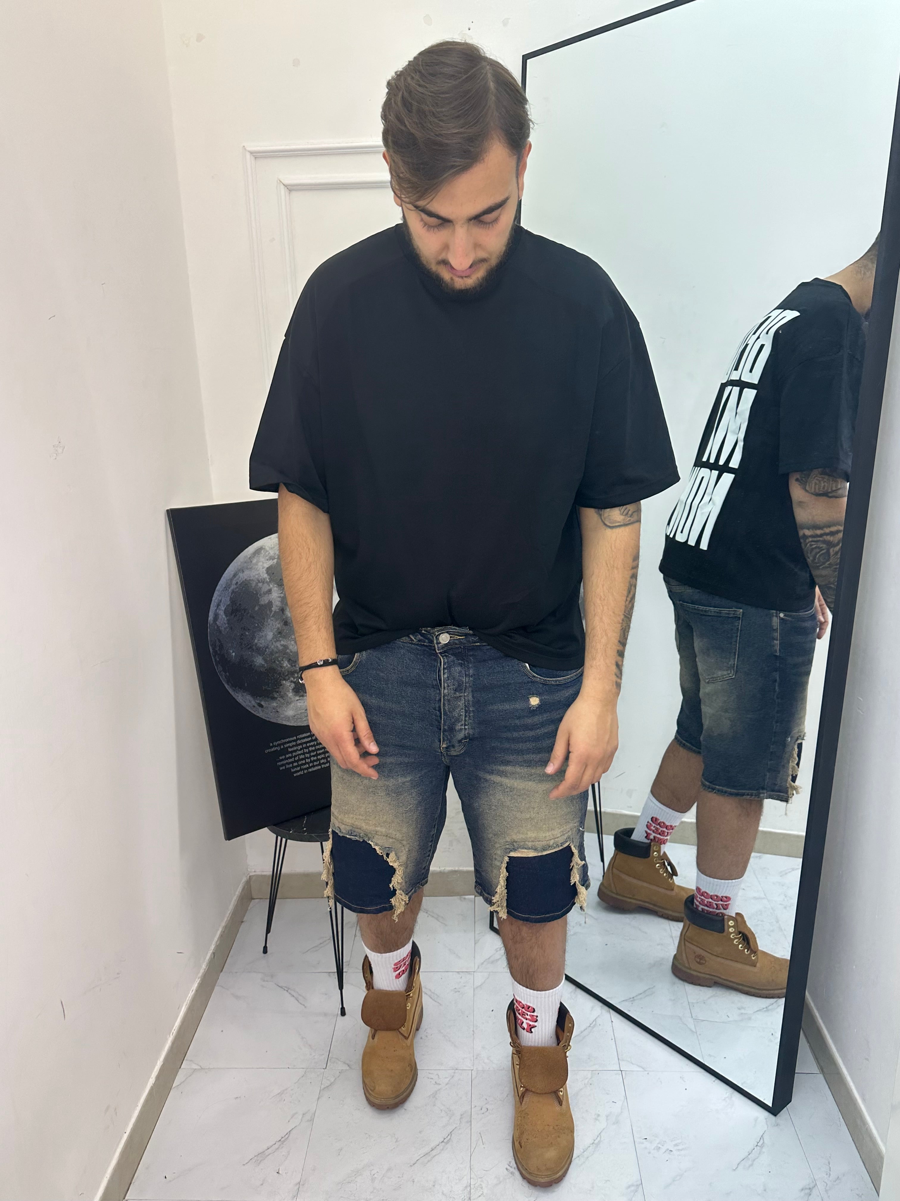 Bermuda blu&sabbiato