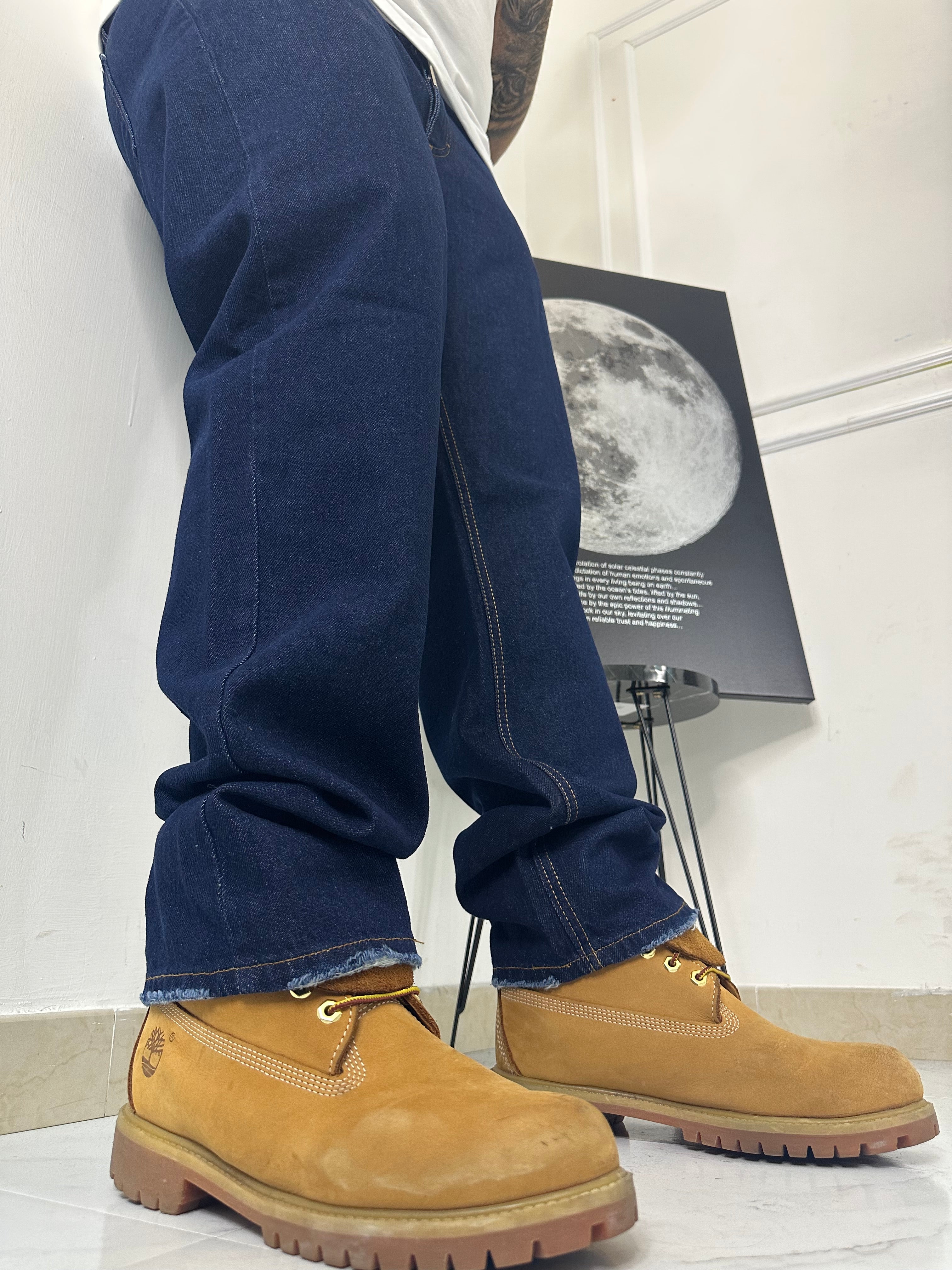 Jeans baggy blu scuro