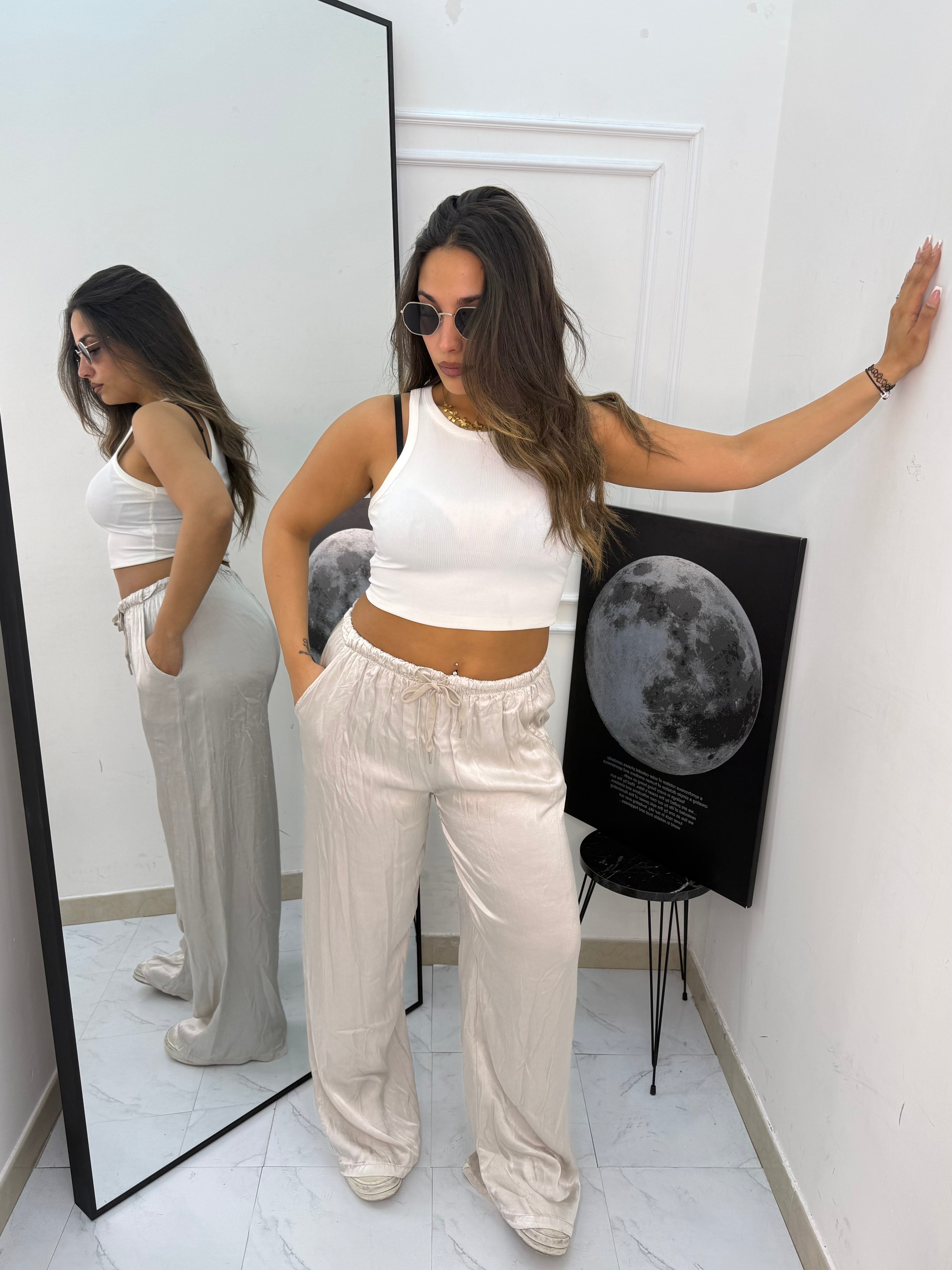 Pantalone Satin
