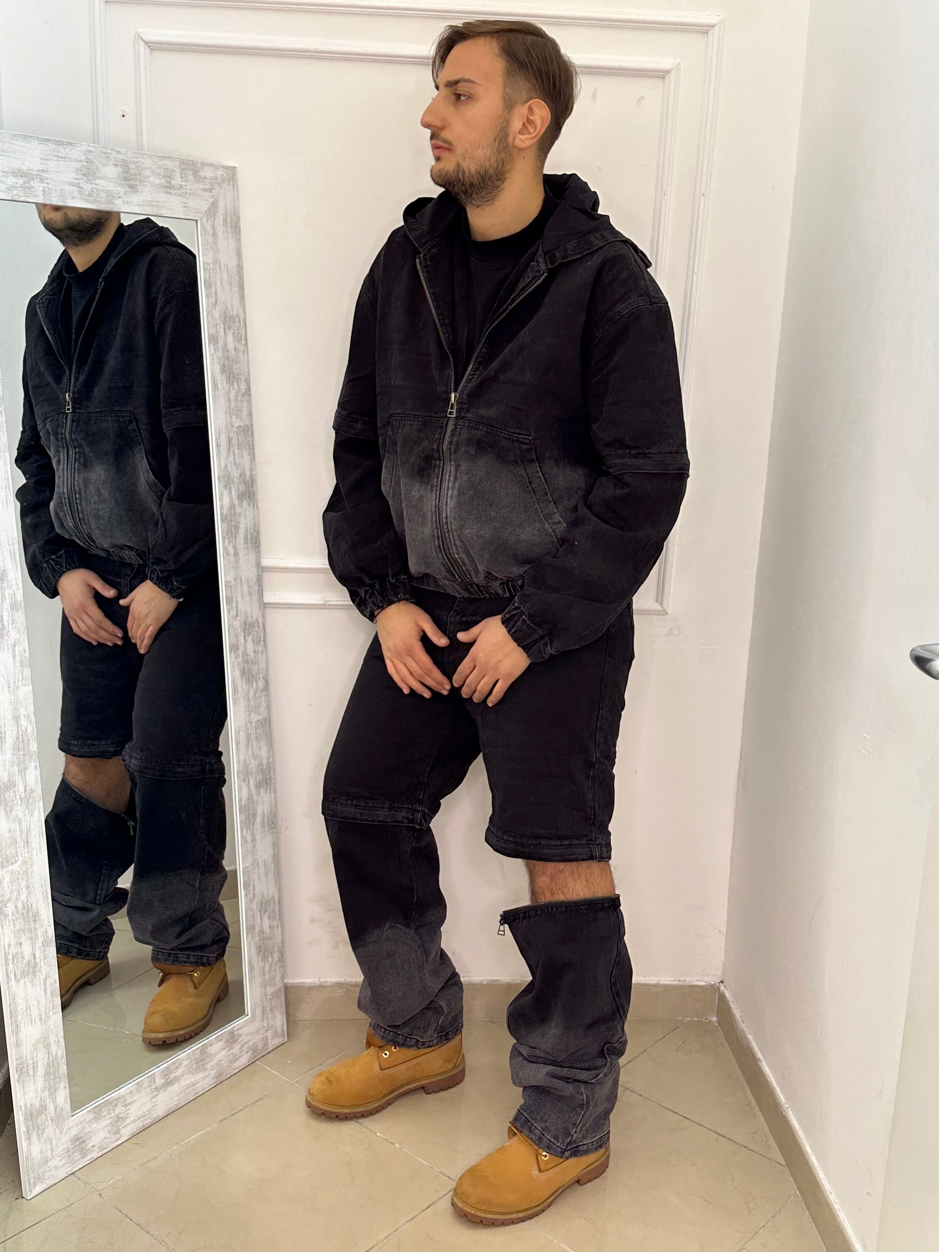 Completo in denim Wash