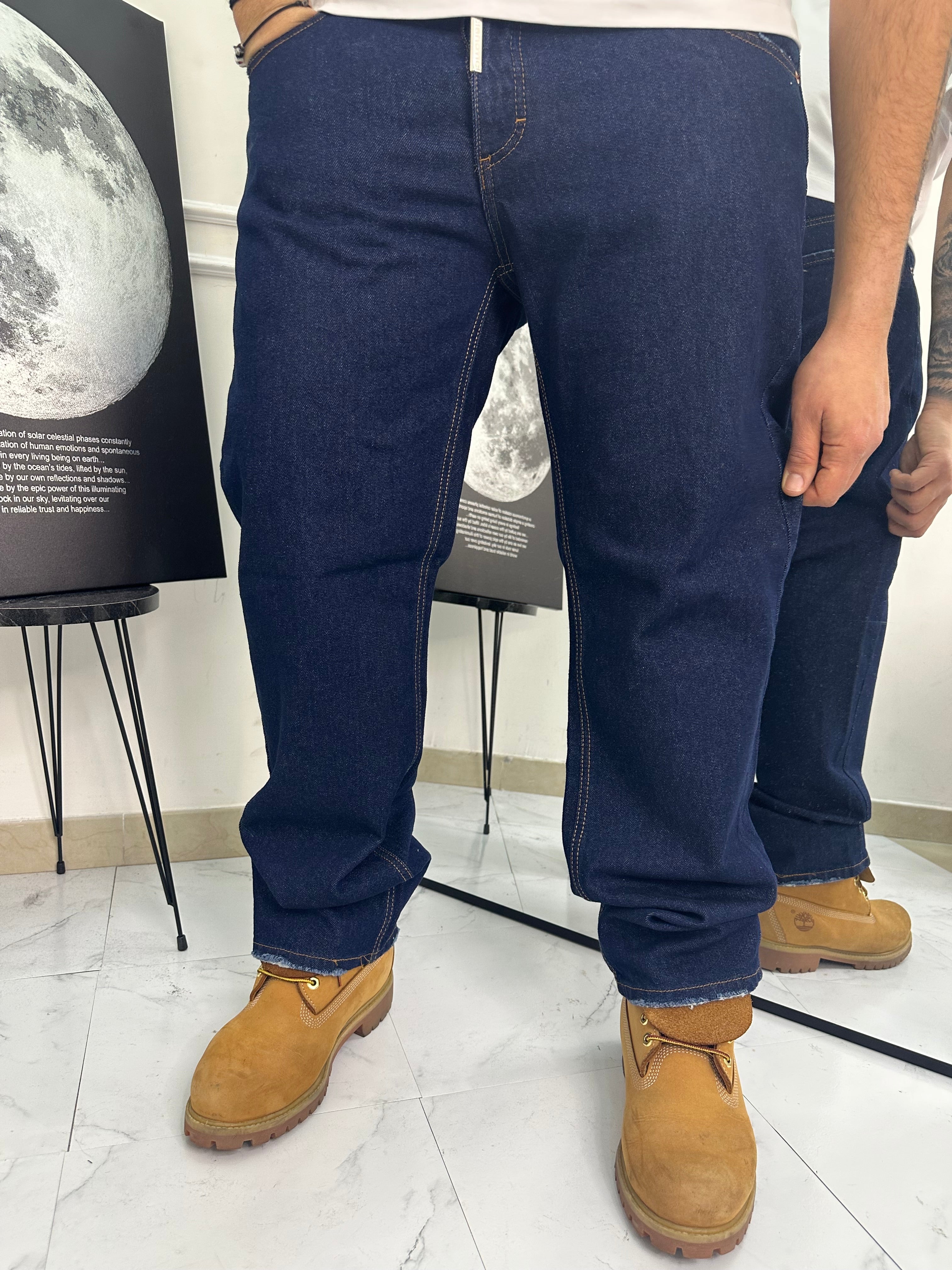 Jeans baggy blu scuro