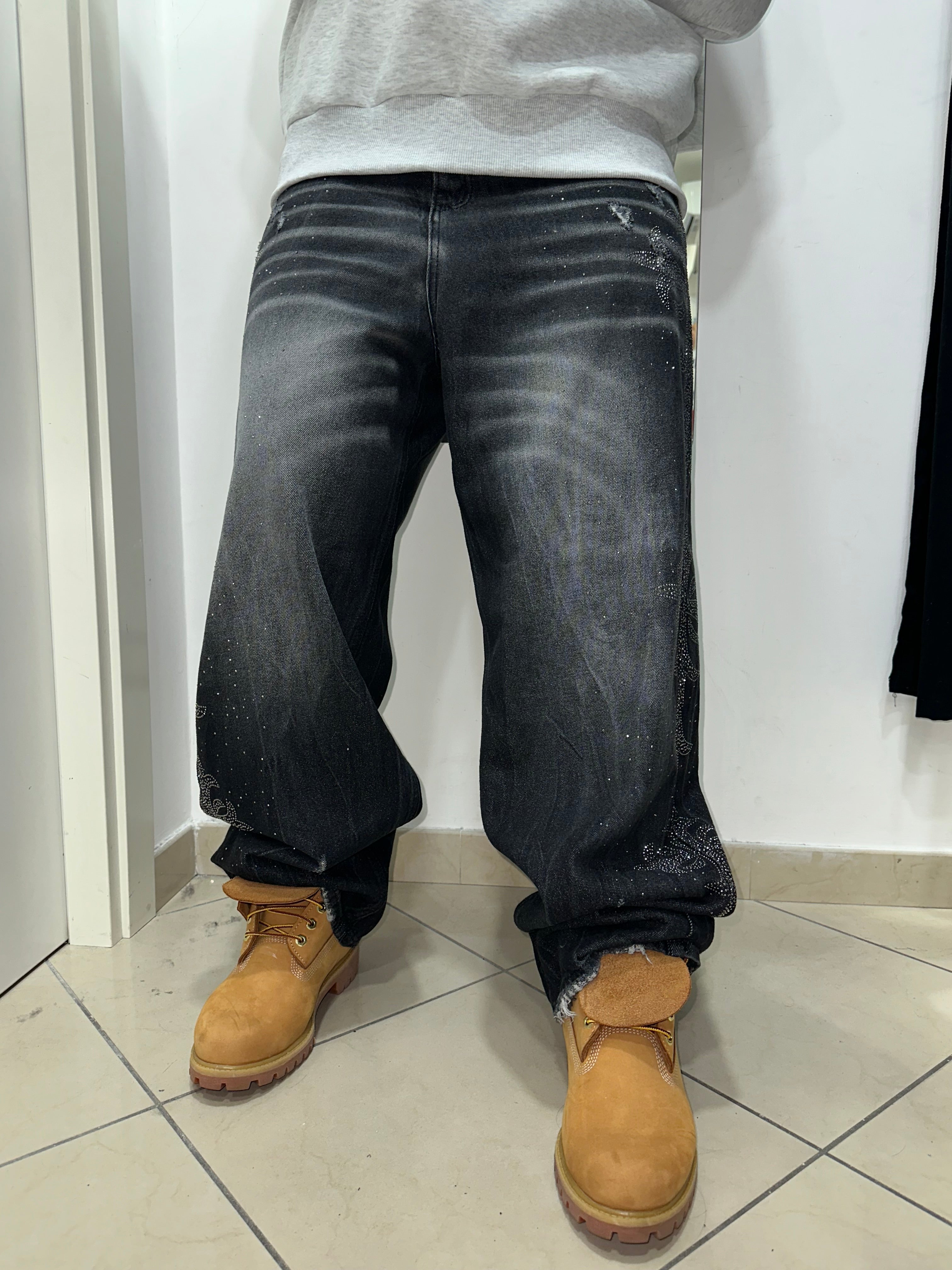 Jeans Diamond Crosses