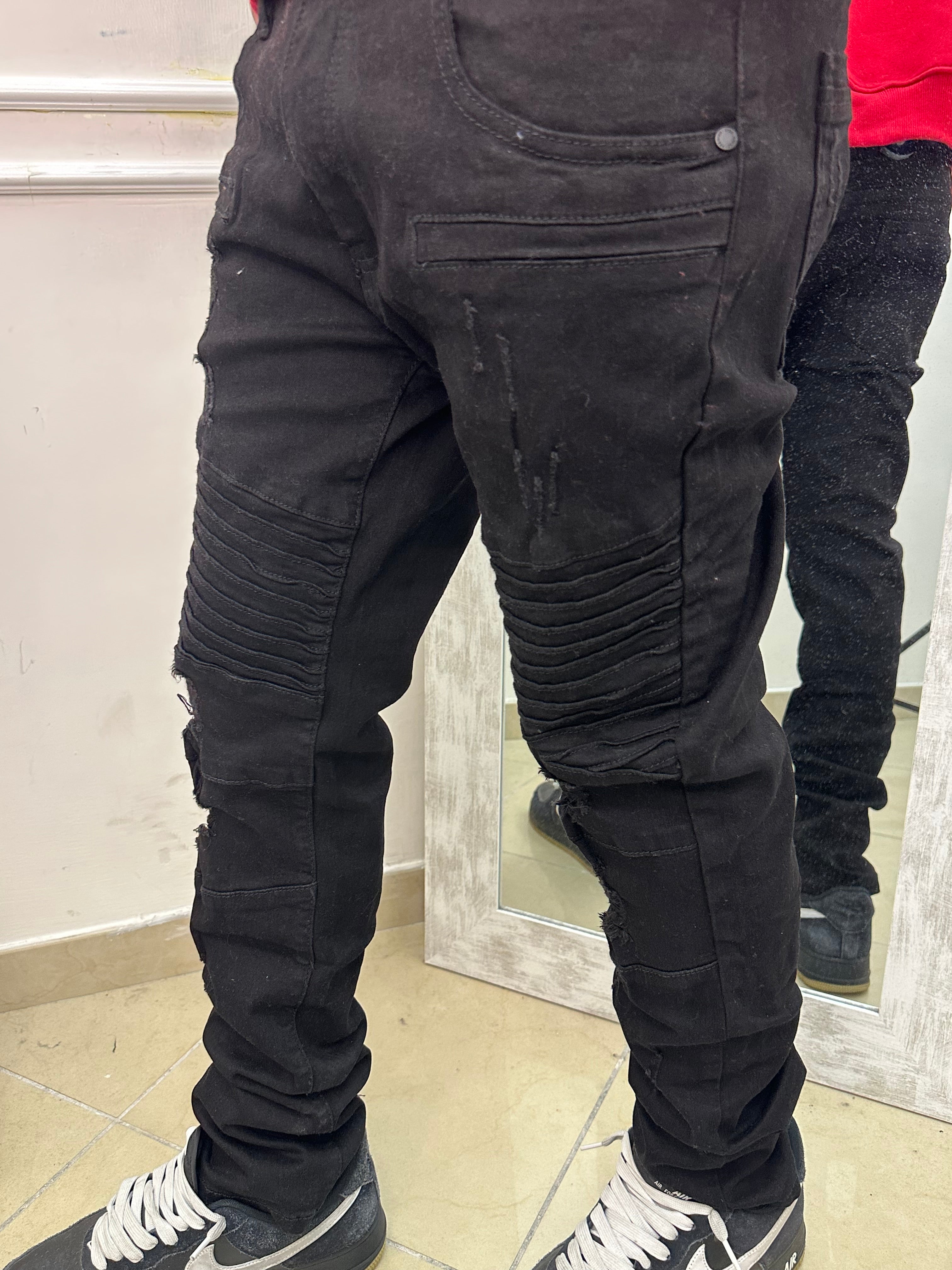 Jeans Biker Black