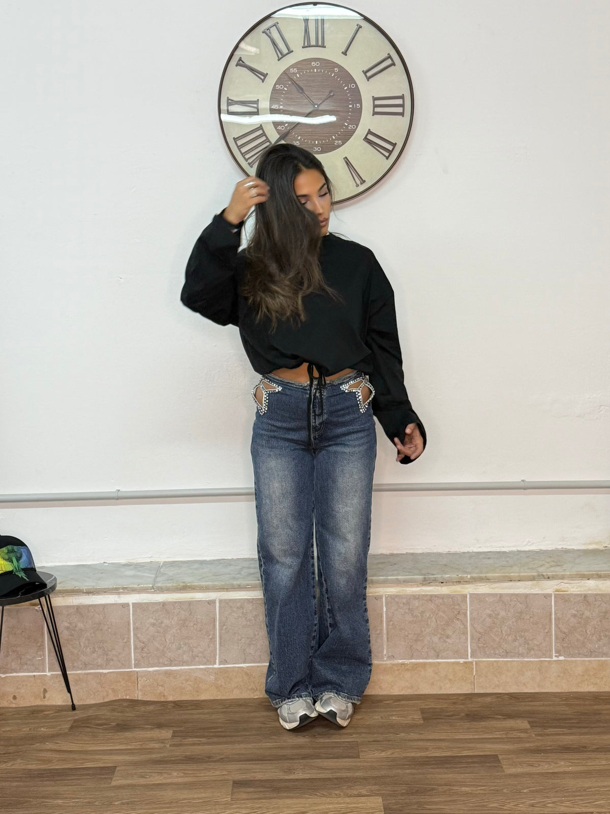 Jeans Farfalla e Strass