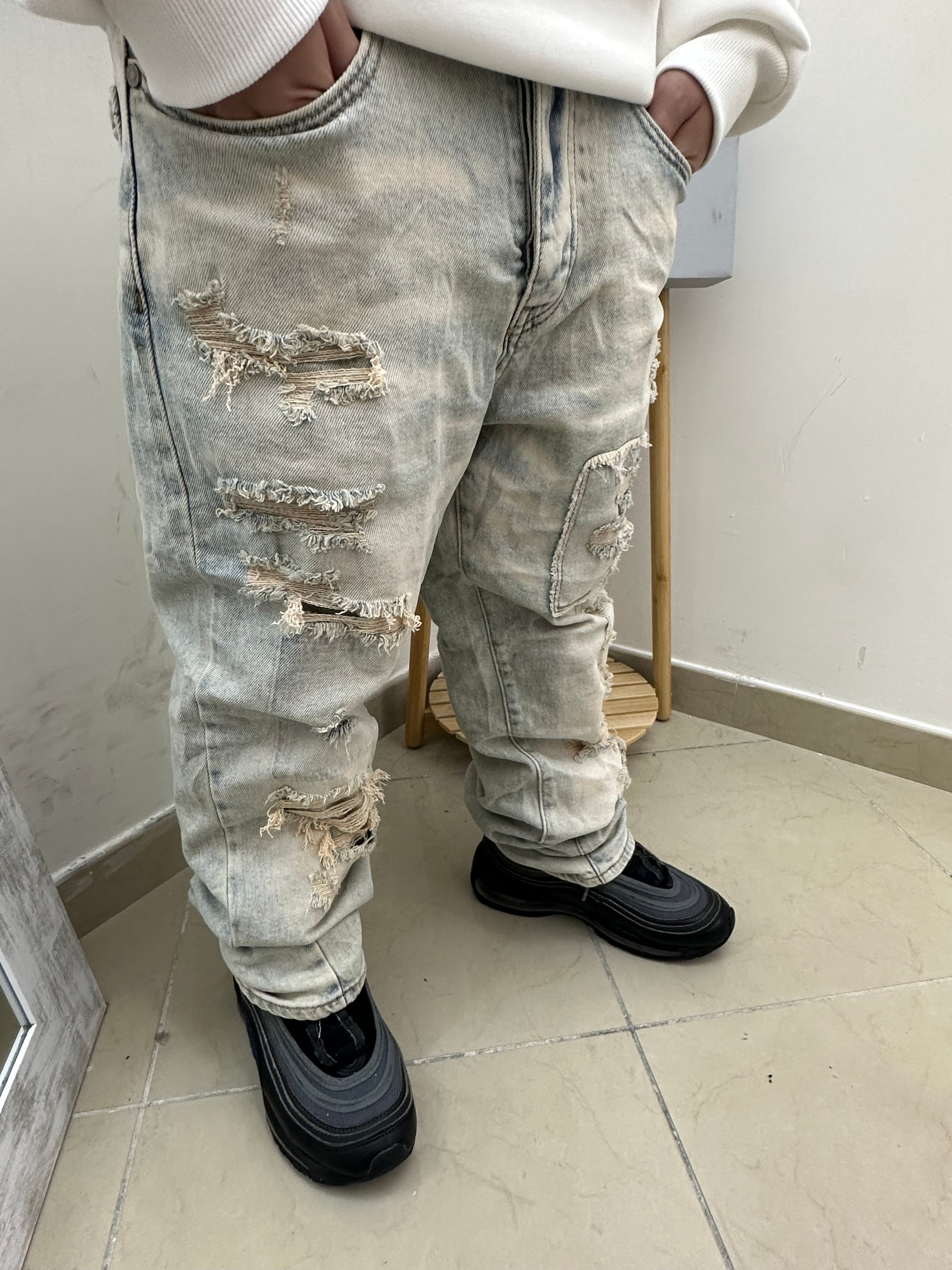 Jeans sabbiato skinny