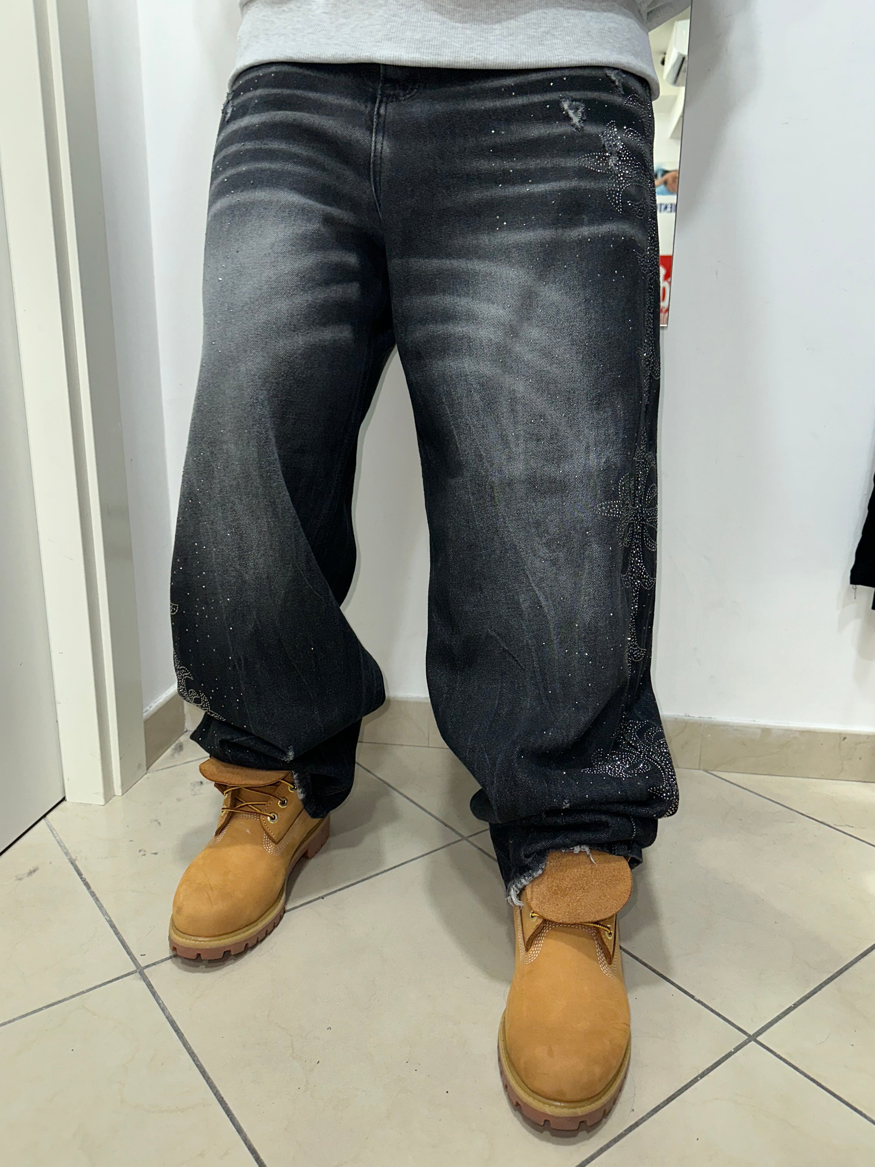 Jeans Diamond Crosses